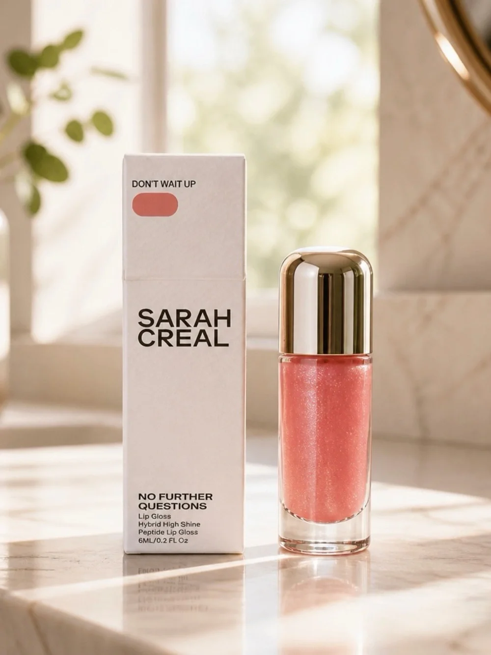 Sarah ceral lip Gloss - Pink Shimmer